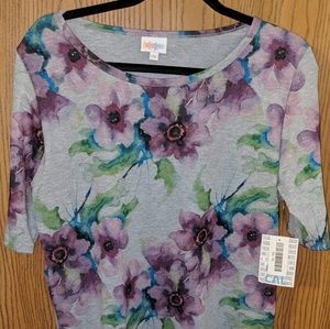 2x Grey & Purple Floral Gigi NWT